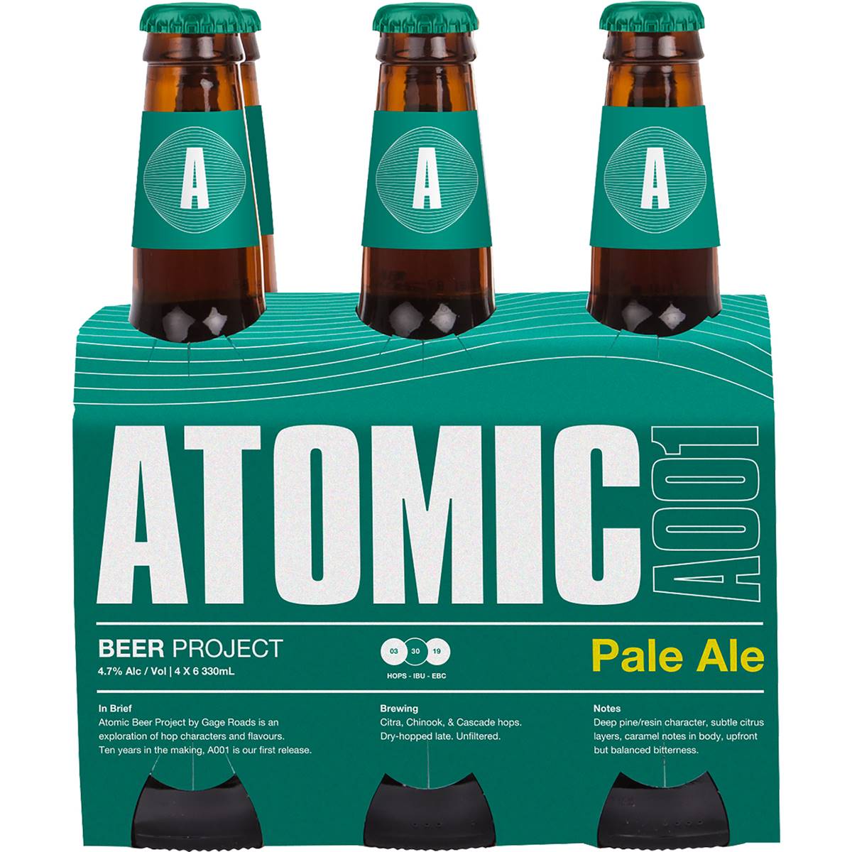 Gage Roads Atomic Pale Ale Bottles 330ml X 6 Pack Woolworths
