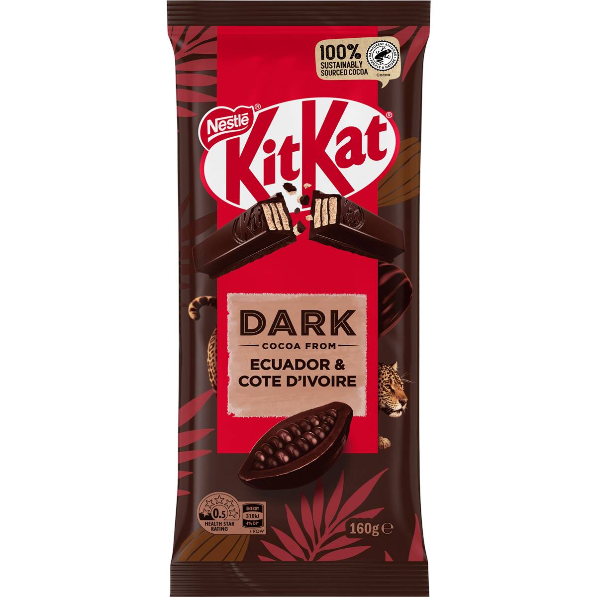 Kitkat Dark Chocolate Block 160g | Woolworths