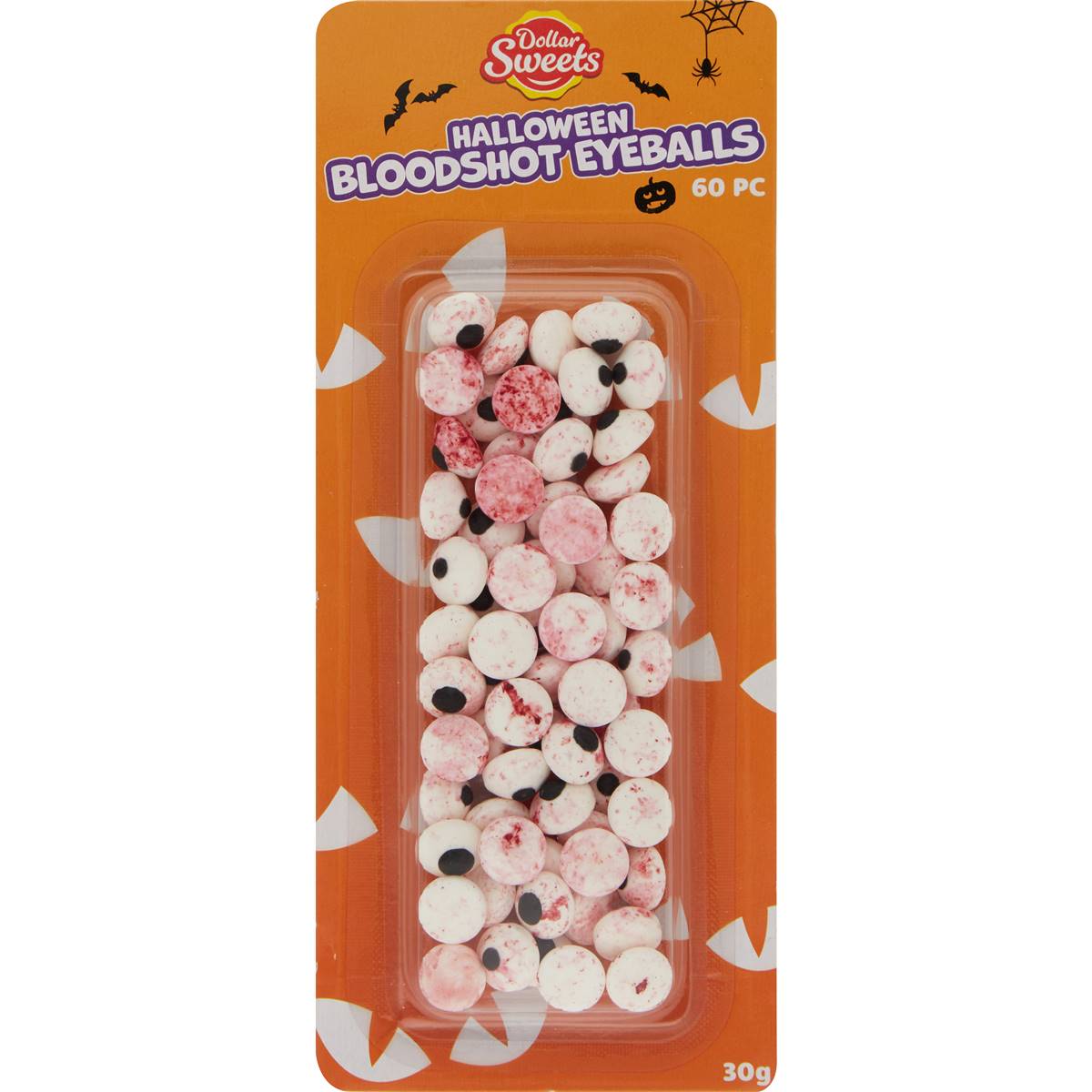 Dollar Sweets Halloween Eyeball Sprinkles 30g Woolworths