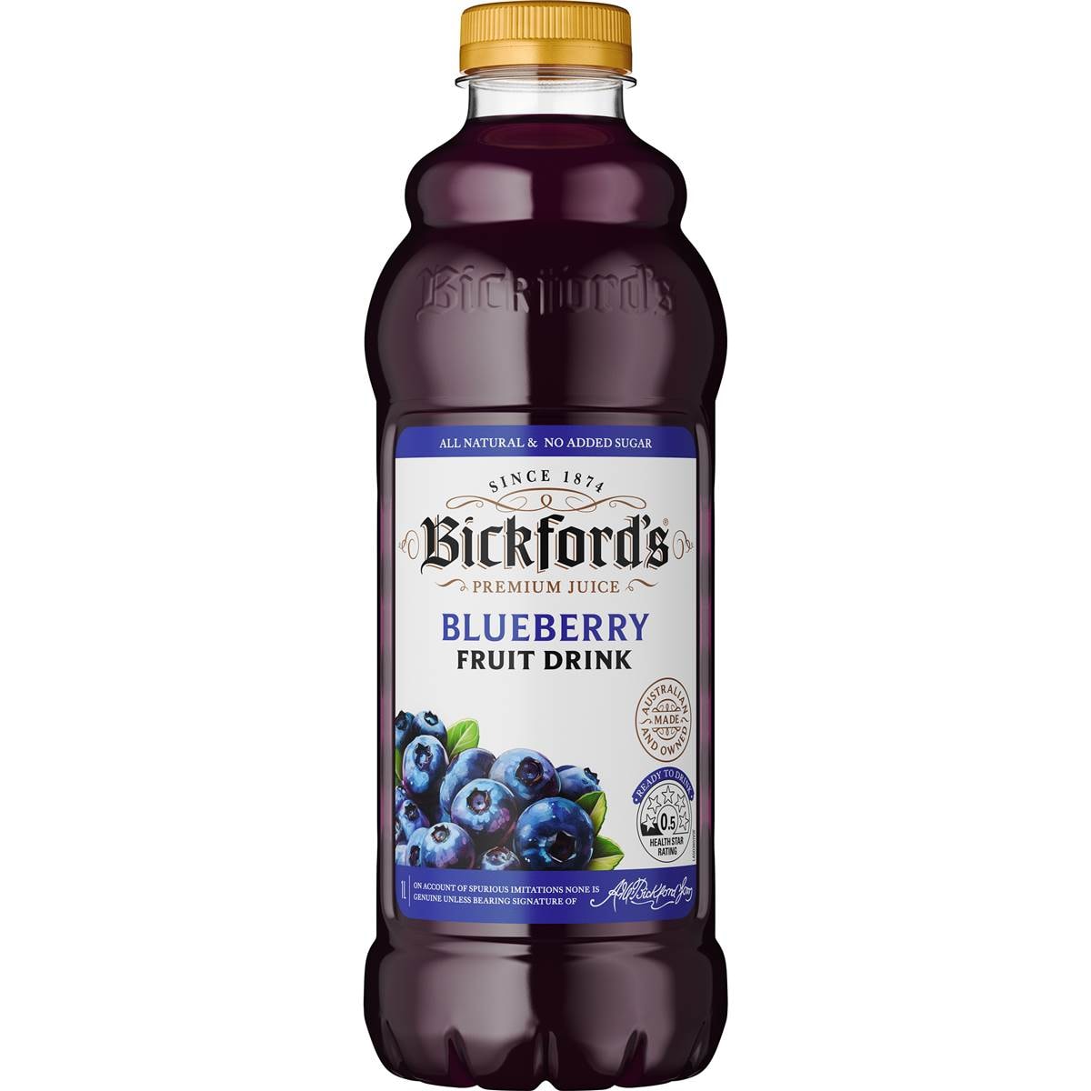 Bickford's Blueberry Juice Drink 1l Woolworths