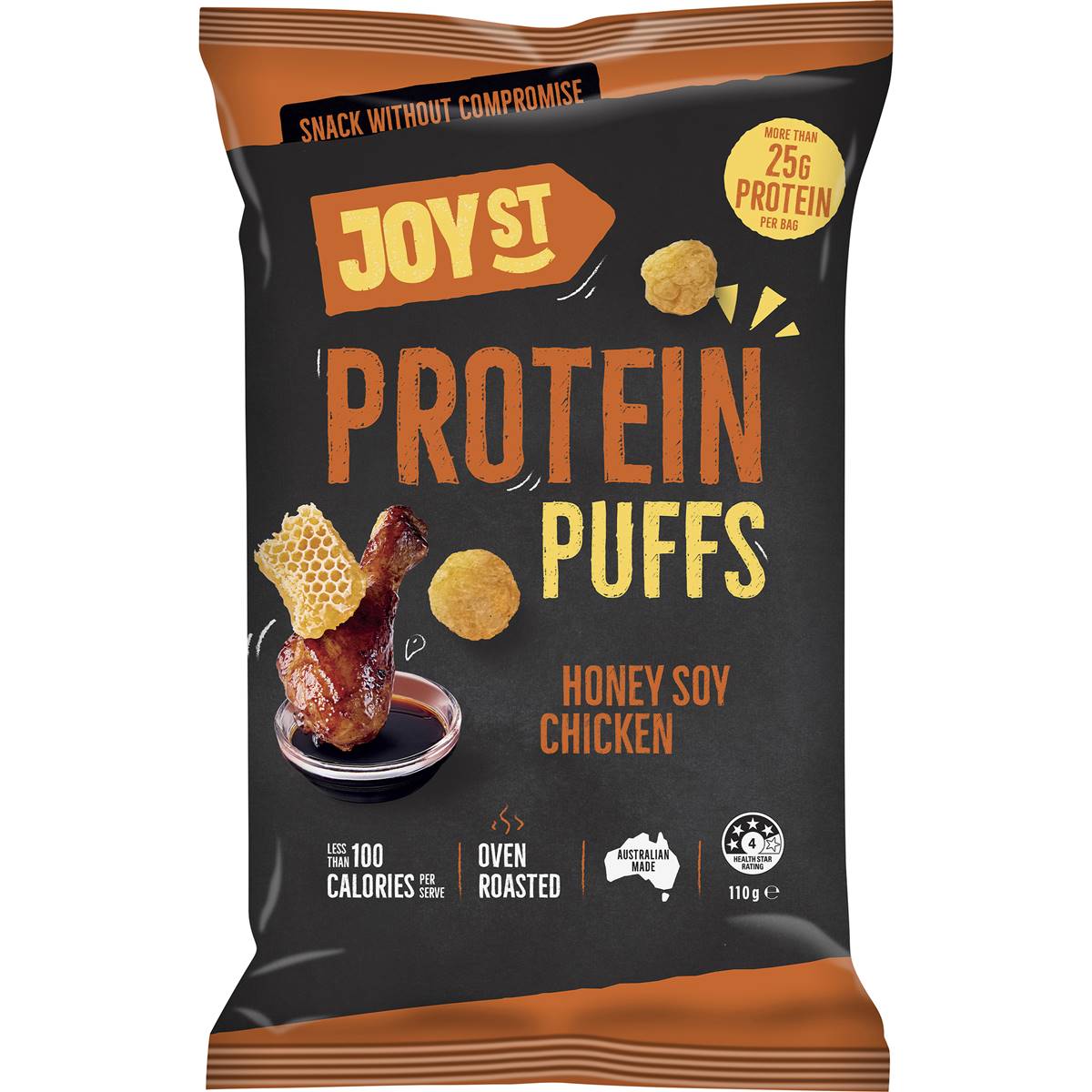 Joy St Protein Puffs Honey Soy Chicken