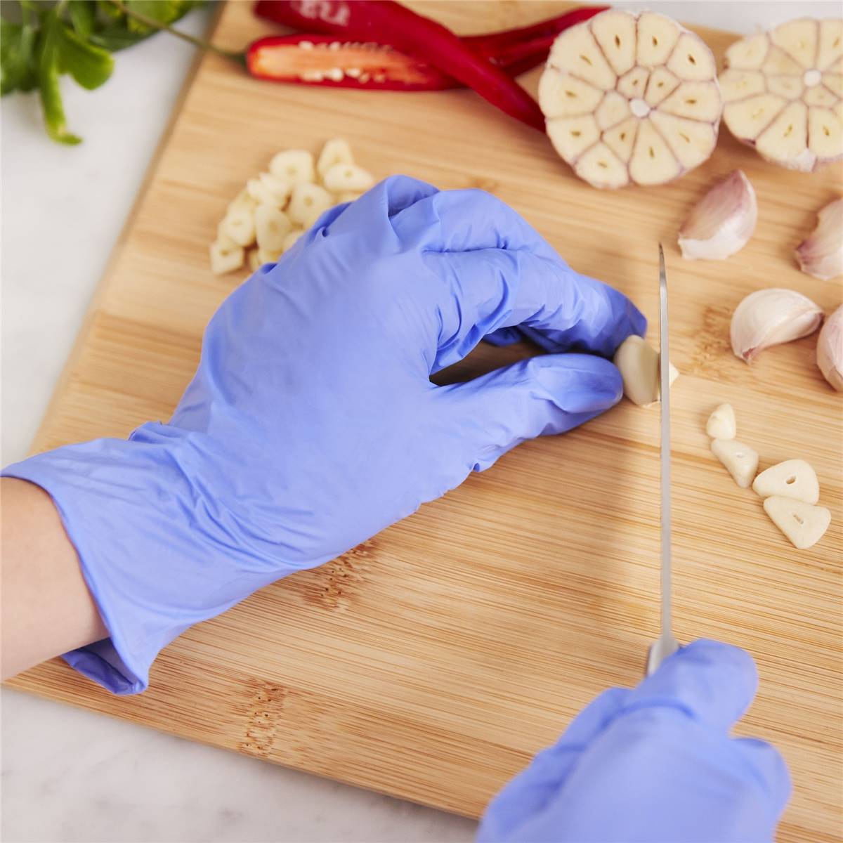 Vileda Ansell Handy Fresh Nitrile Disposable Gloves Large 100 Pack