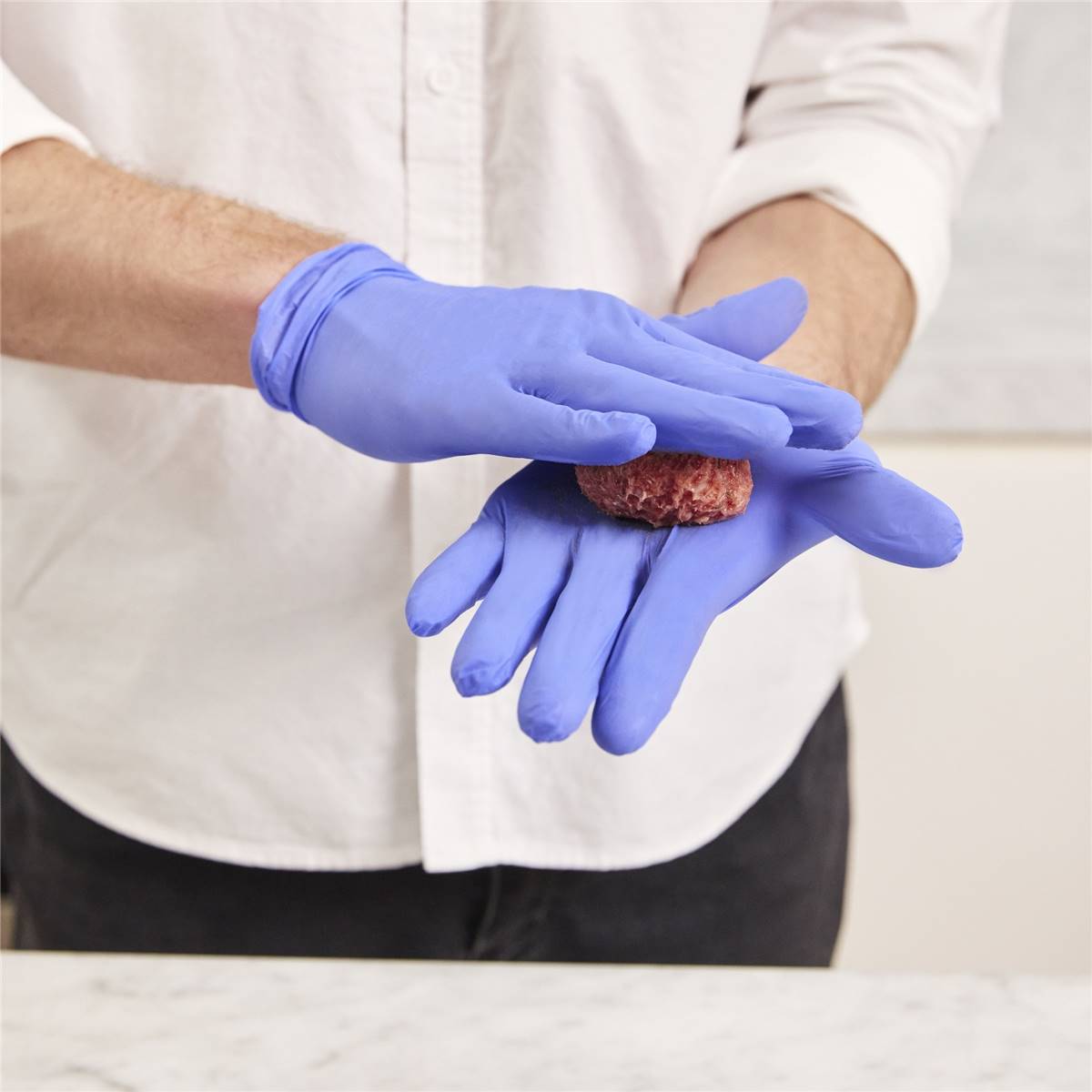 Vileda Ansell Handy Fresh Nitrile Disposable Gloves Large 100 Pack