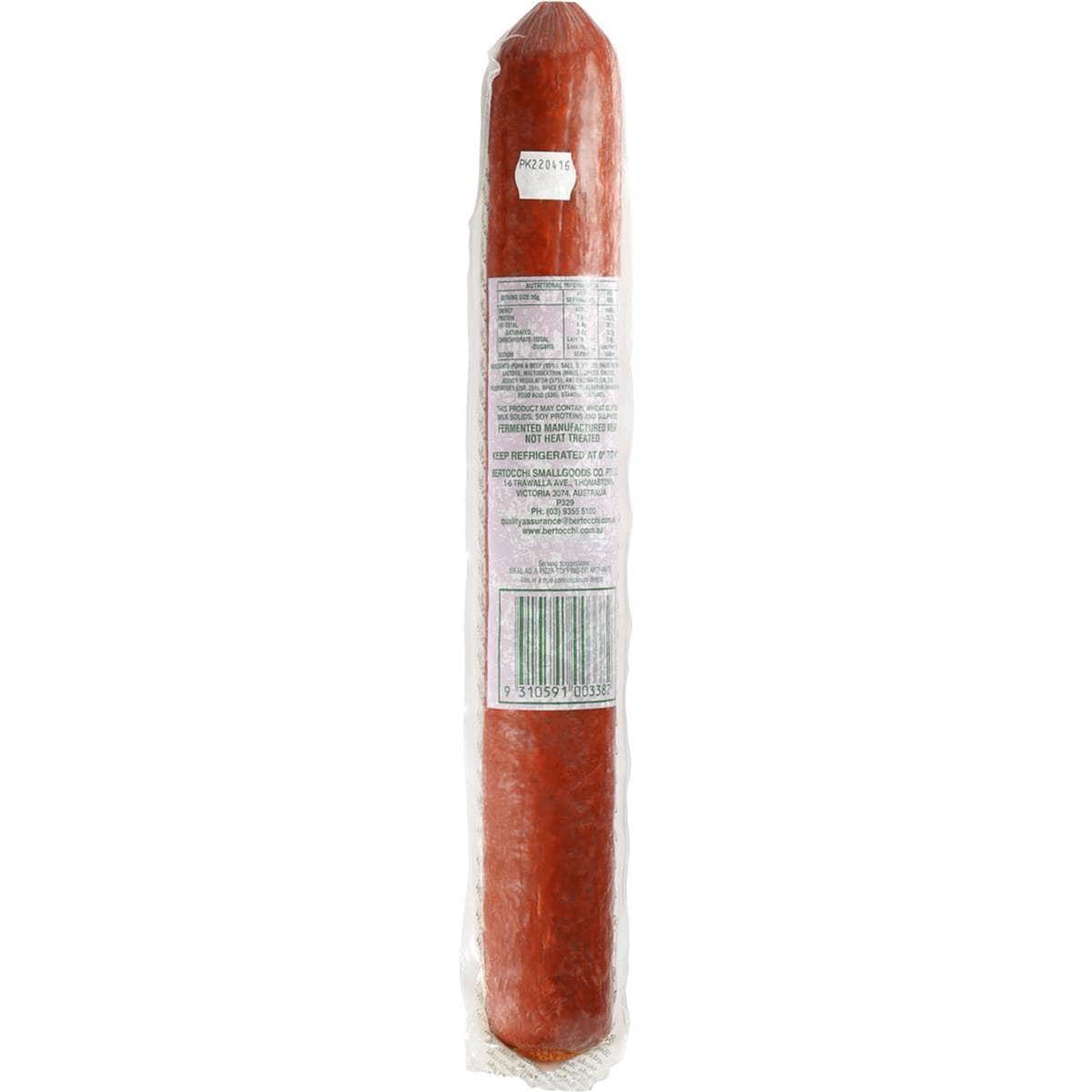 Bertocchi Salami Pepperoni 500g Woolworths