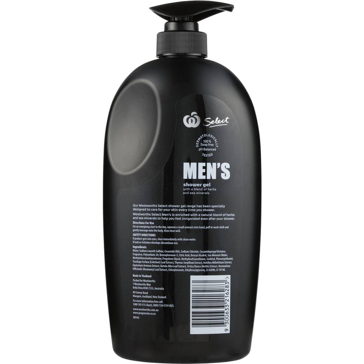 Select Mens Body Wash Gel Original 1l Woolworths