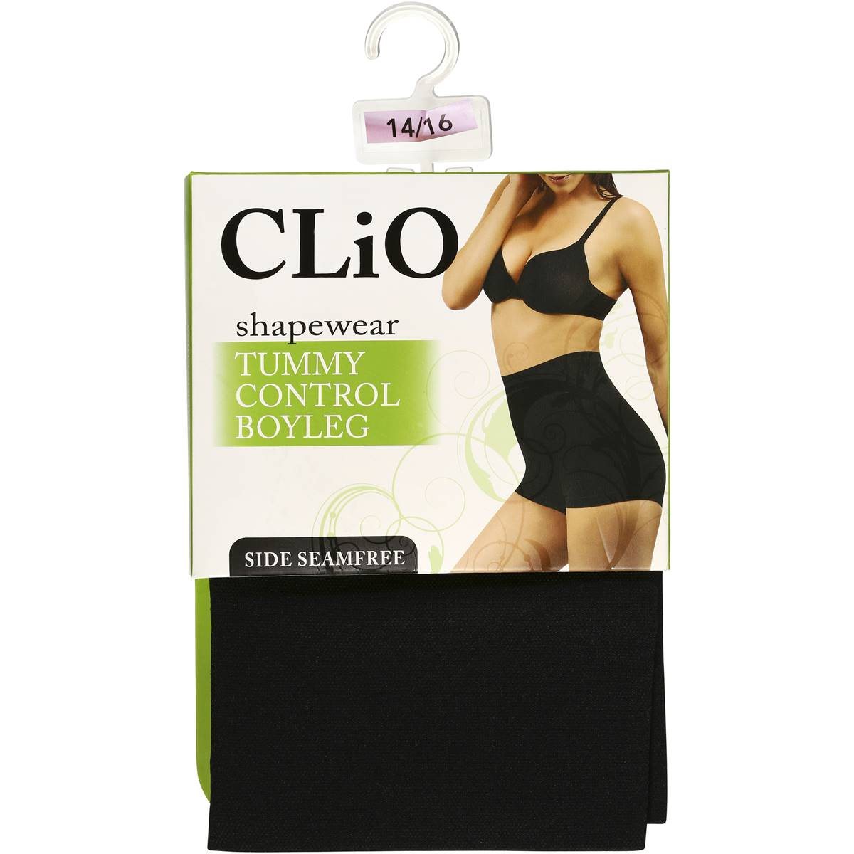 Clio Tummy Control Boyleg Underwear Black & Nude 1416 Each Woolworths