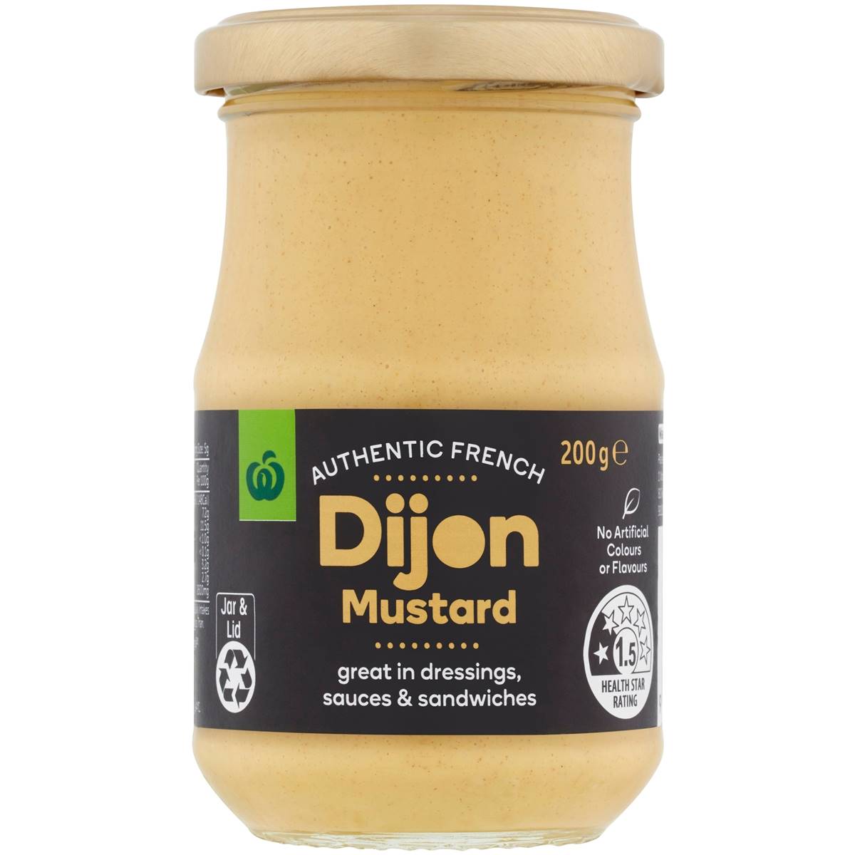 Woolworths Authentic French Dijon Mustard 200g Woolworths