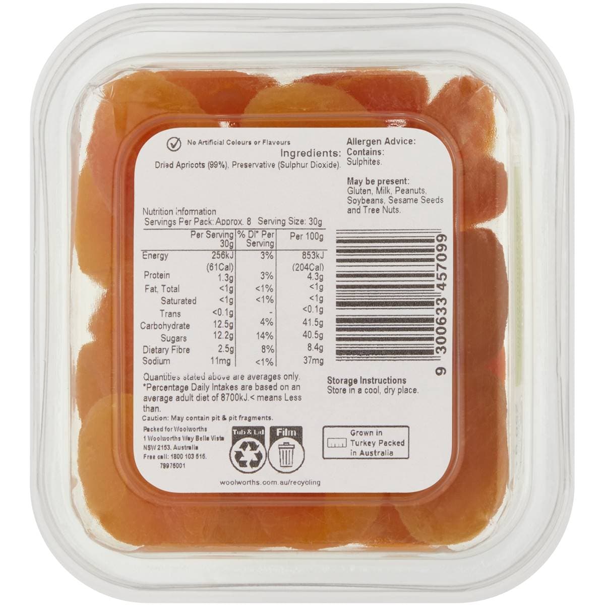 Woolworths Dried Apricot Fruit Pots 250g Woolworths