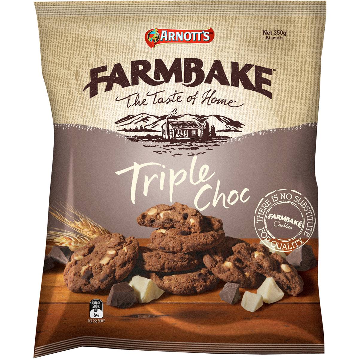 Arnott's Farmbake Cookies Cookies 350g Woolworths