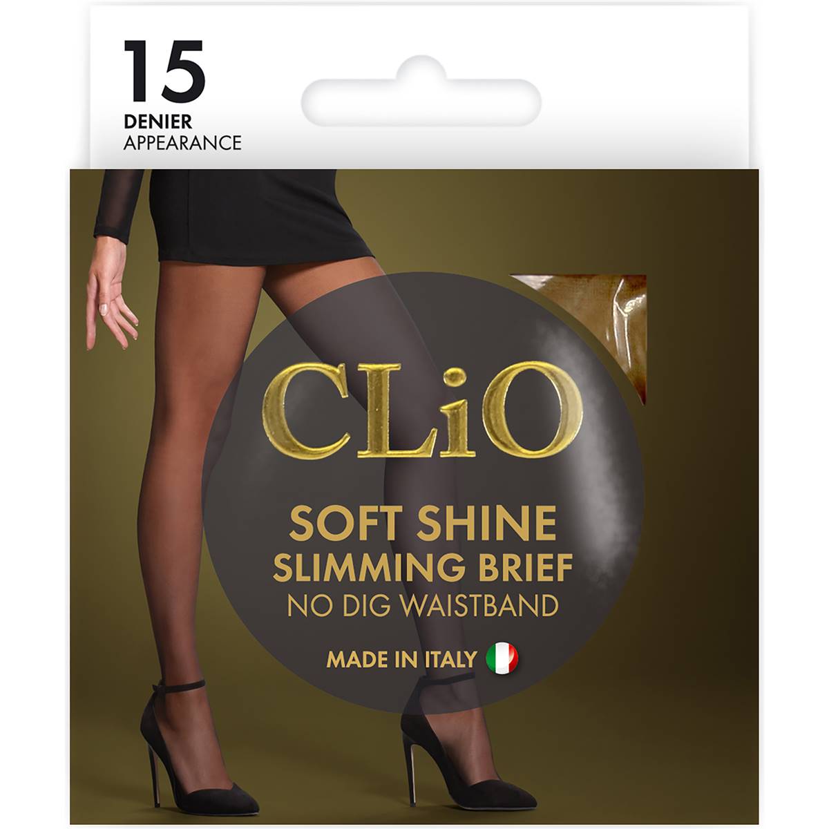 Clio Italian Soft Shine 12d Pantyhose Natural X/tall