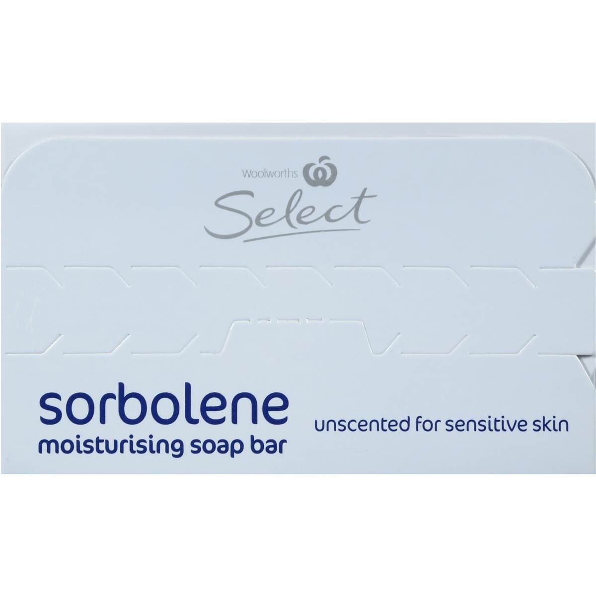Select Soap Bar Sorbolene Unscented 3x100g Woolworths