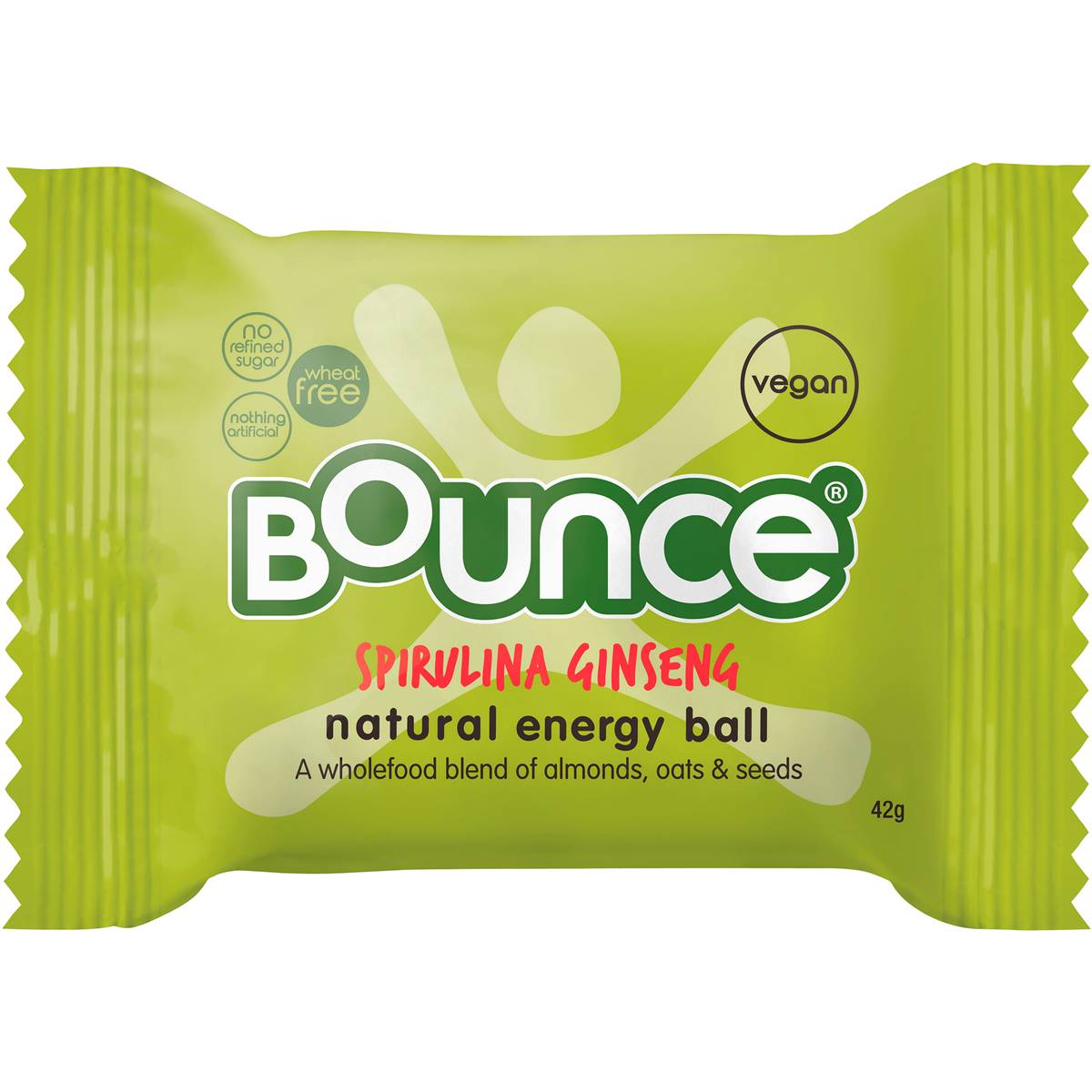 Bounce Natural Energy Ball Spirulina Ginseng 42g Woolworths