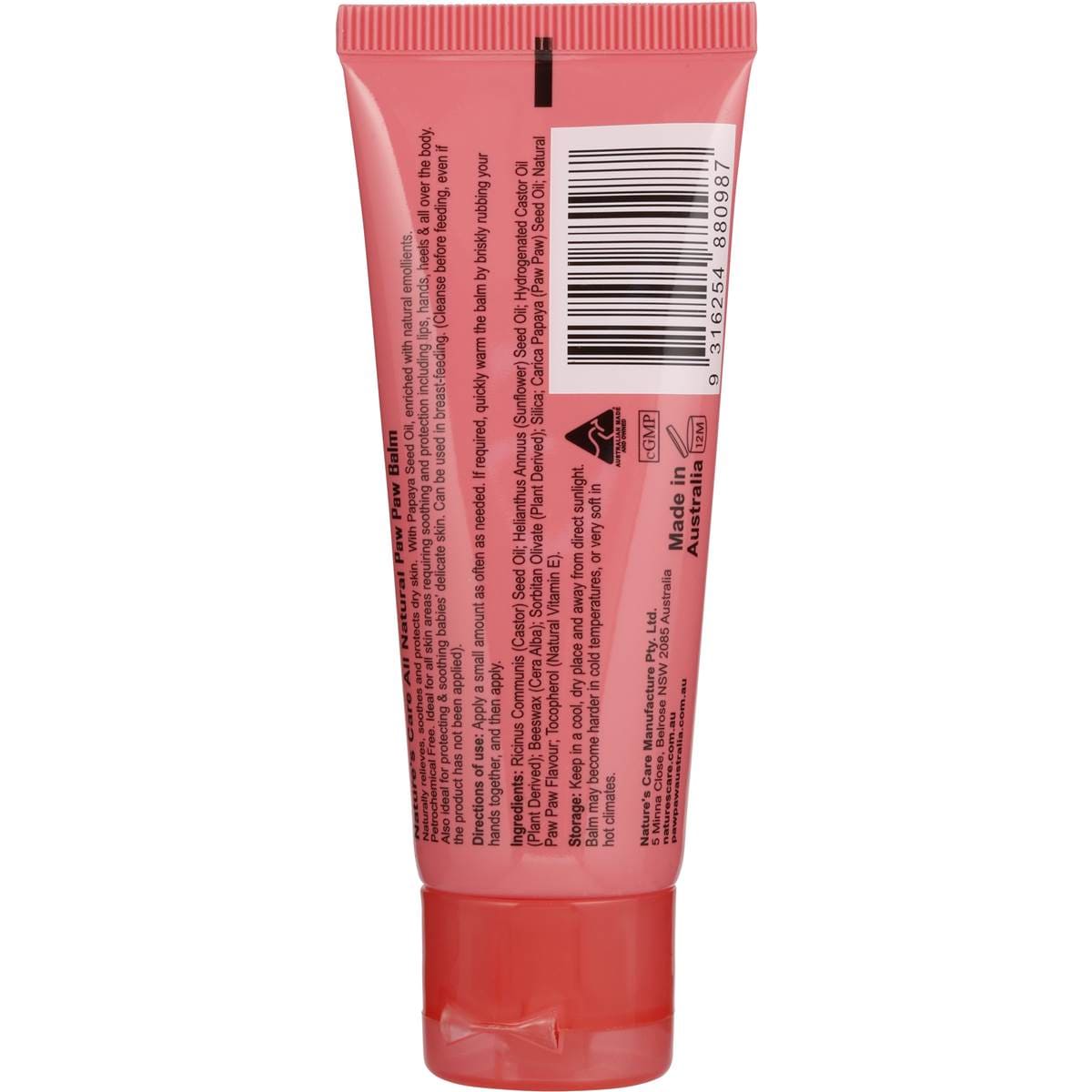 Nature's Care Lip Care Paw Paw Lip Balm 30g Woolworths