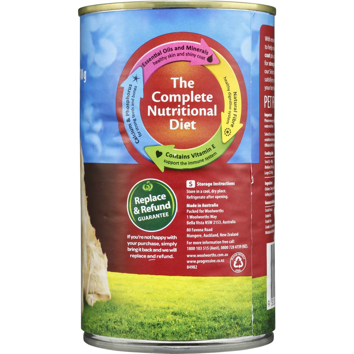 Woolworths Select Adult Dog Food Meatloaf 5 Meats 700g Woolworths