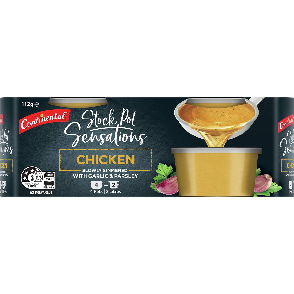 Continental Sensations Chicken Stock Pot 4 X 28 G Woolworths