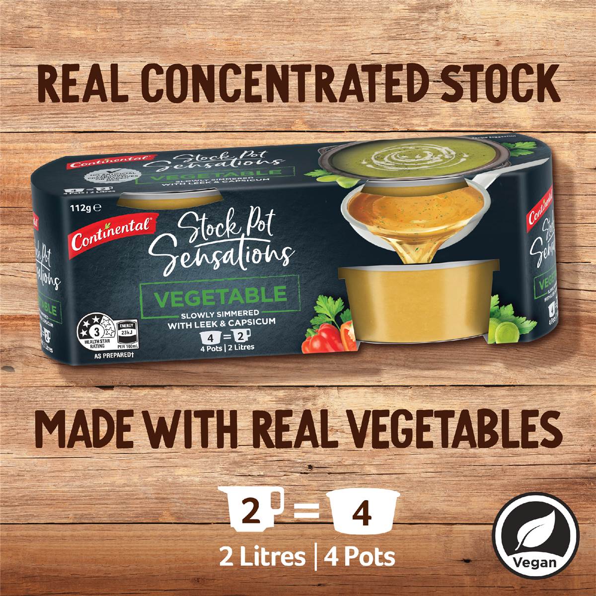 Continental Stock Pot Sensations Vegetable 4 Pack Woolworths