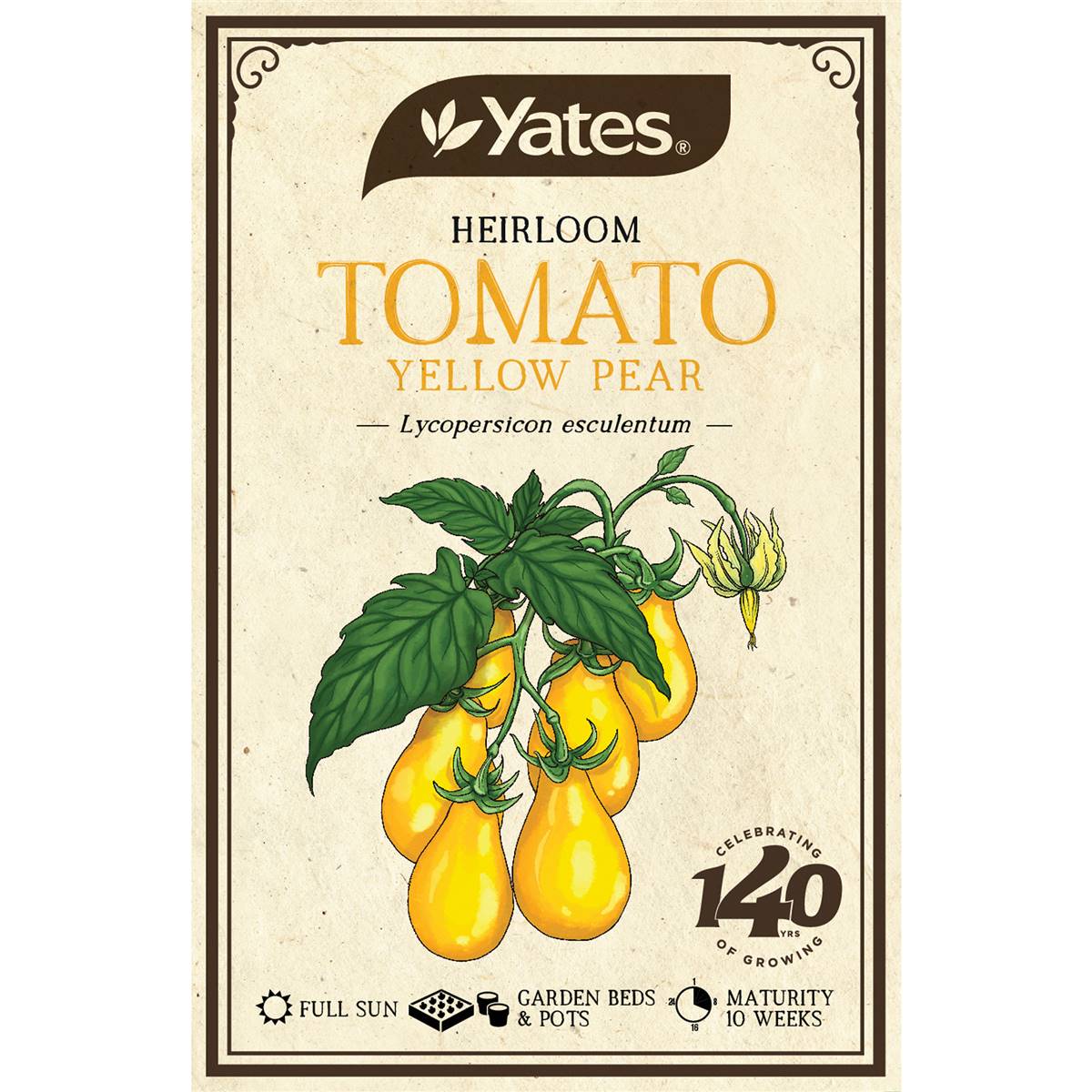 Yates Heirloom Tomato Yellow Pear Seeds Each Woolworths