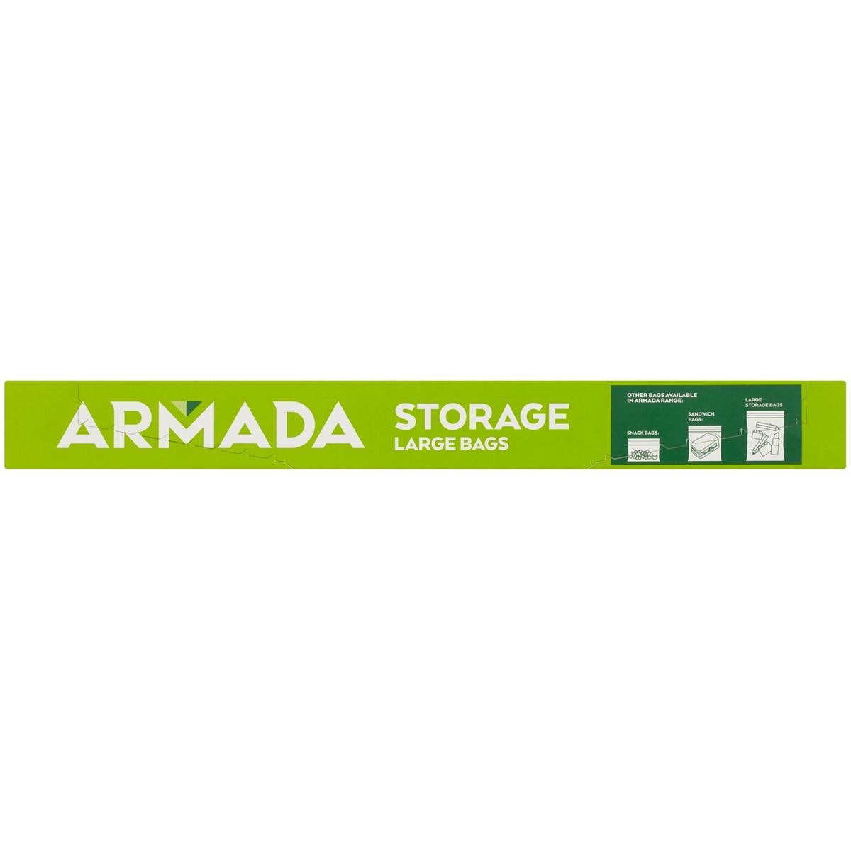 Armada Resealable Large Storage Bag 15 Pack Woolworths