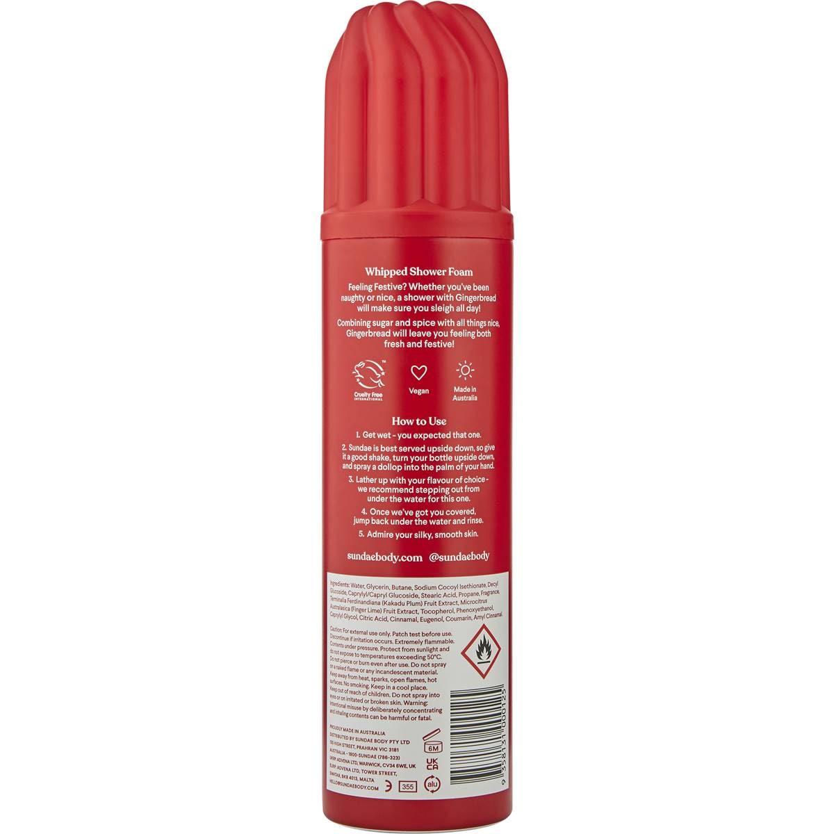 Sundae Fresh And Festive Gingerbread Shower Foam & Sponge Each Woolworths