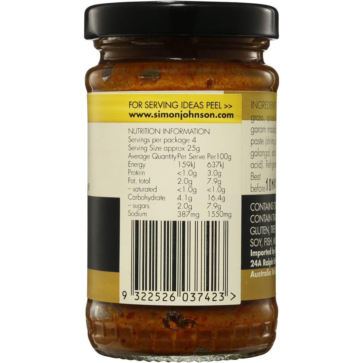 Simon Johnson Laksa Paste 100g | Woolworths