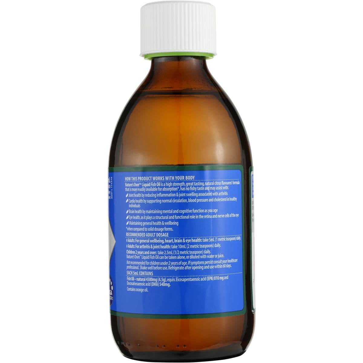 Nature's Own Liquid Fish Oil 300ml Woolworths
