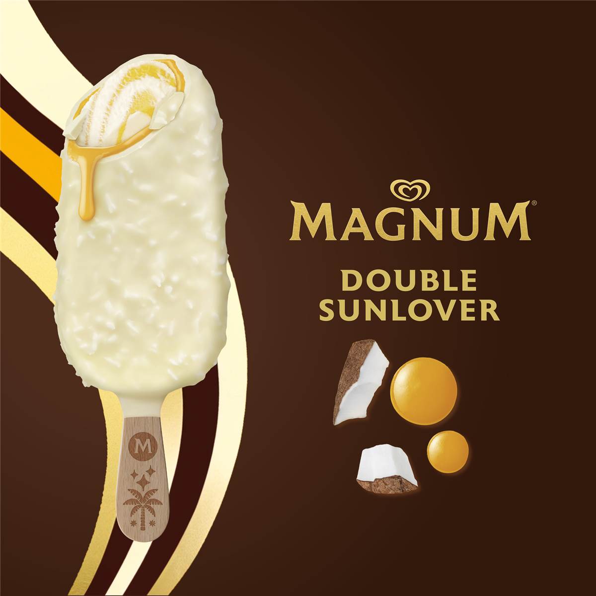 Magnum Double Frozen Dessert Sticks Sunlover 4 X 85 Ml Woolworths