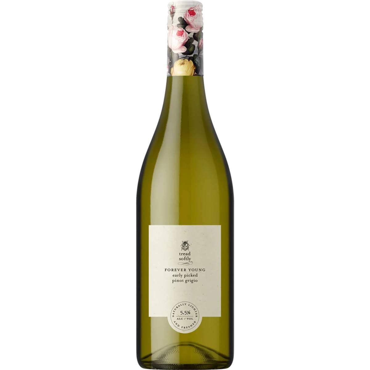Tread Softly Forever Young Pinot Grigio Bottle 750mL