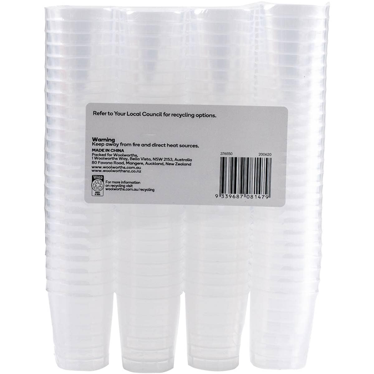 Essentials Shot Glasses Plastic 100 Pack Woolworths