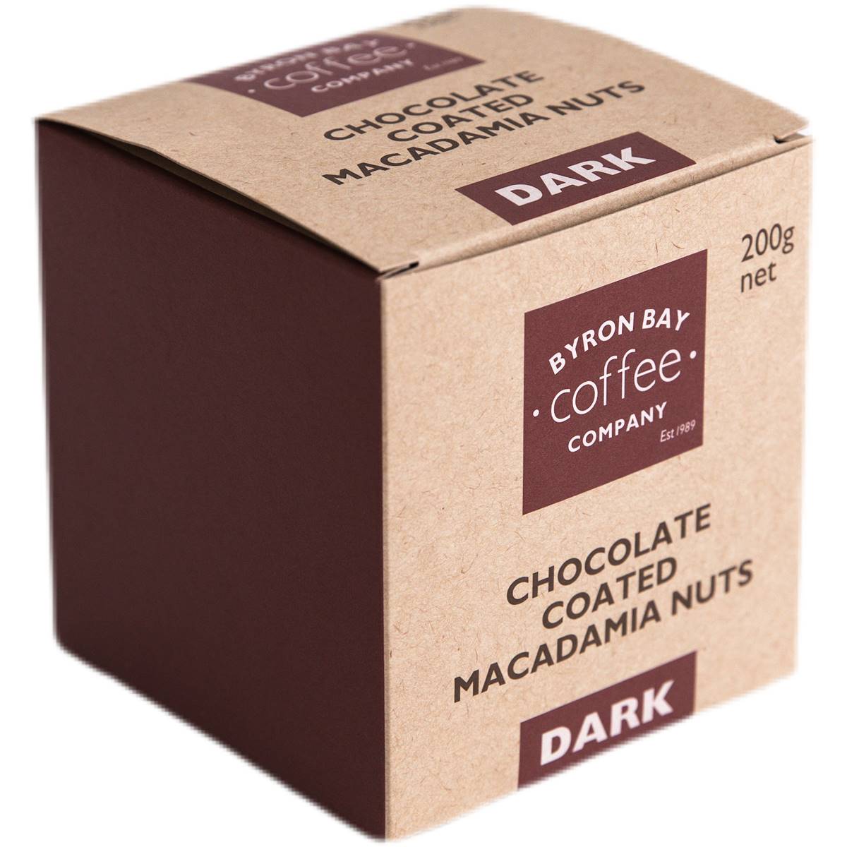 Byron Bay Coffee Co. Chocolate Coated Macadamias Dark Chocolate