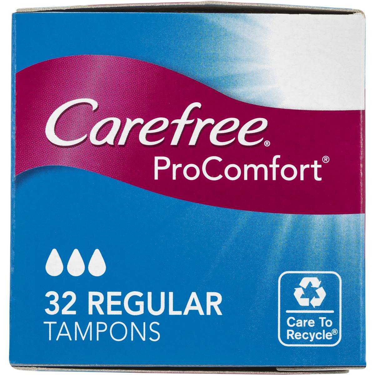 Carefree Tampons Regular 32pk Woolworths