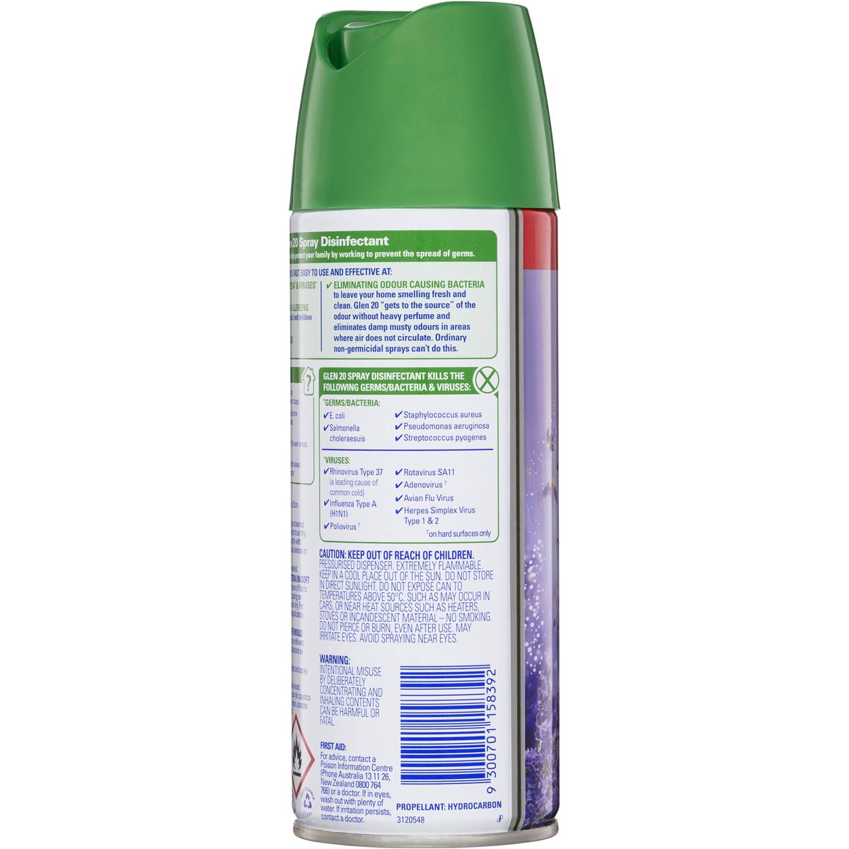 Glen 20 Disinfectant Spray Lavender 300g Woolworths