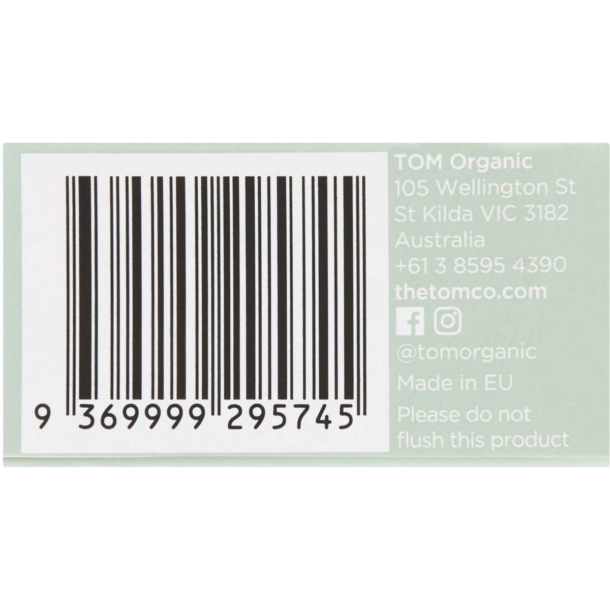 Tom Organic Tampons Regular 16 Pack Woolworths