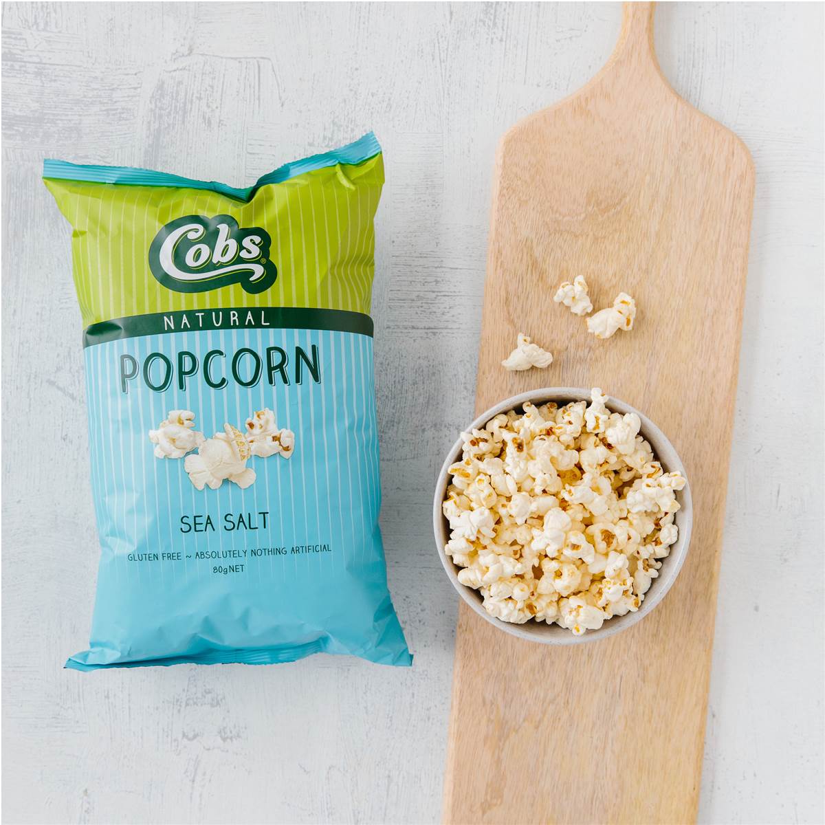Cobs Popcorn Sea Salt Gluten Free 80g Woolworths
