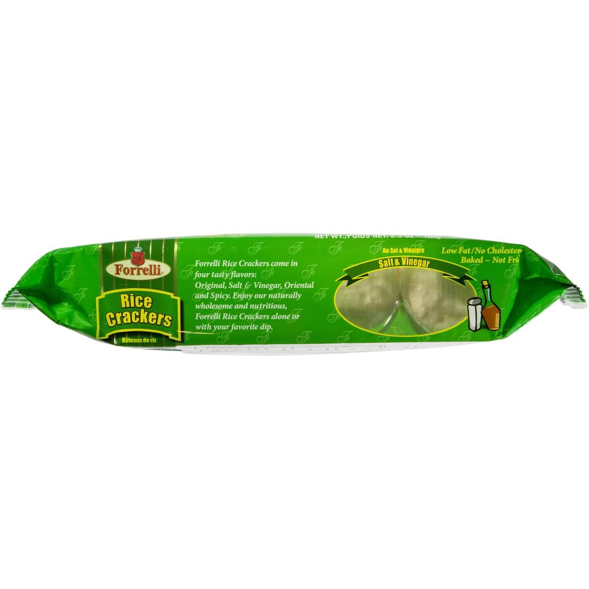 Forrelli Salt & Vinegar Rice Cracker 100g Woolworths