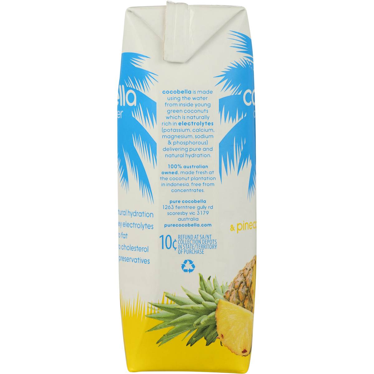 Cocobella Coconut Water & Pineapple 250ml Woolworths