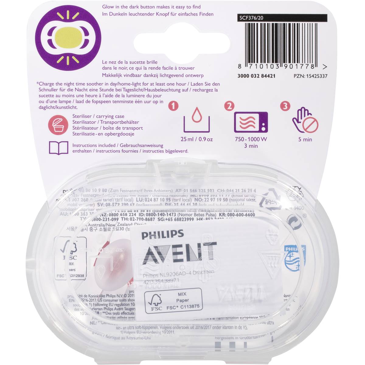 Avent Soother Night 618 Months 2 Pack Woolworths