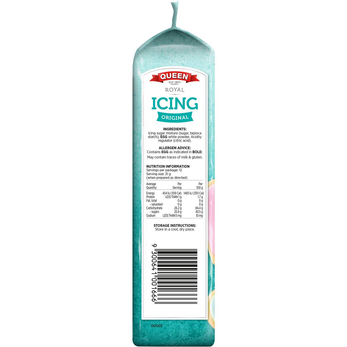 Queen Frosting Royal Icing 330g Woolworths