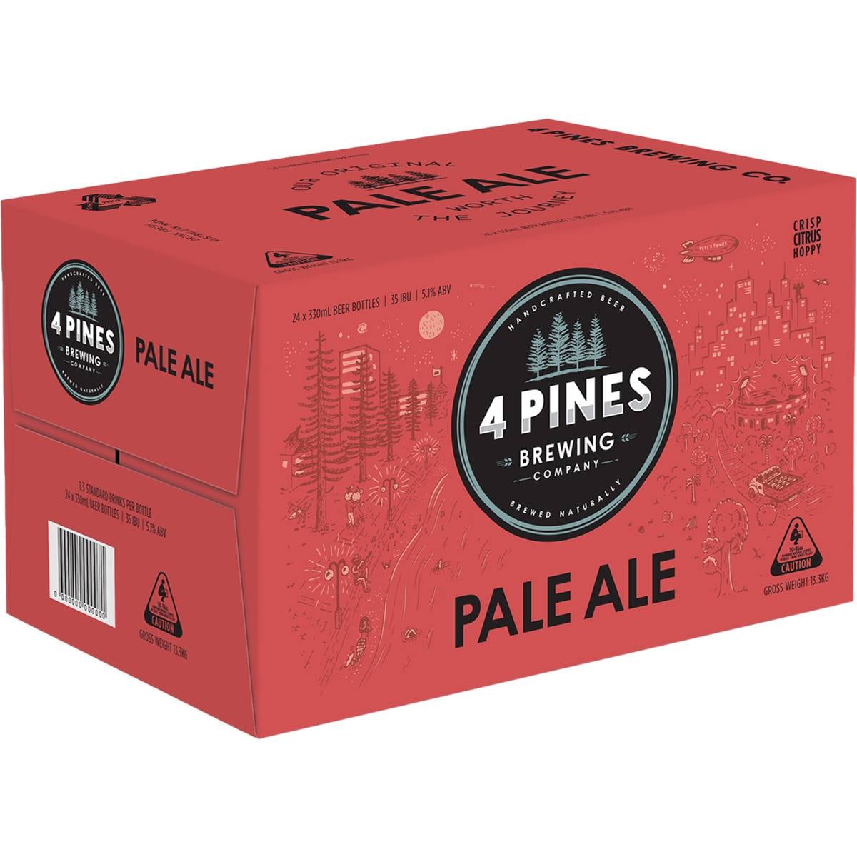 4 Pines Pale Ale Bottle 330ml Woolworths