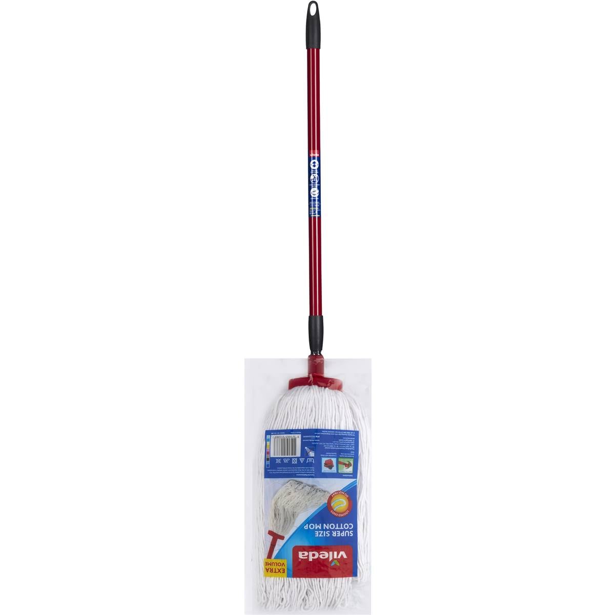 Vileda Supersized Cotton Mop With Telescopic Handle Each Woolworths