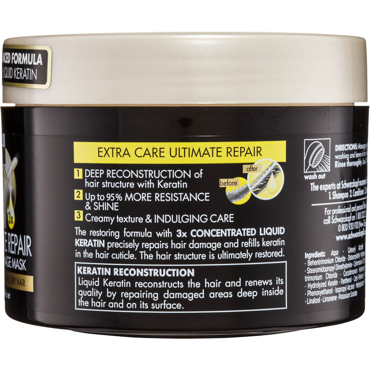 Schwarzkopf Extra Care Hair Treatment Ultimate Repair Anti Damage 250ml
