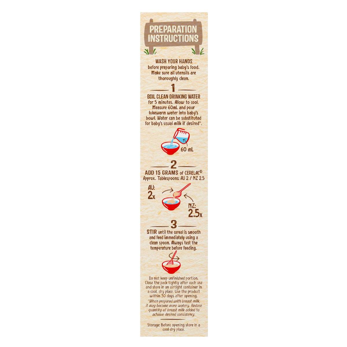 Nestle Cerelac Baby Rice Cereal From 4 Months 200g Woolworths