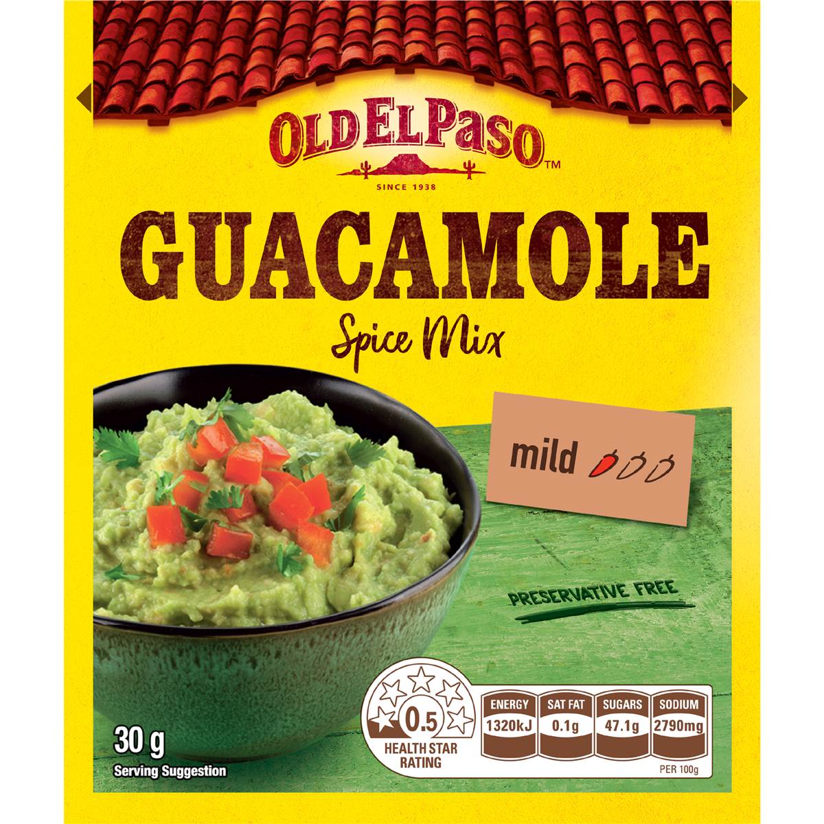 Old El Paso Guacamole Spice Mix Spice Mix 30g Woolworths