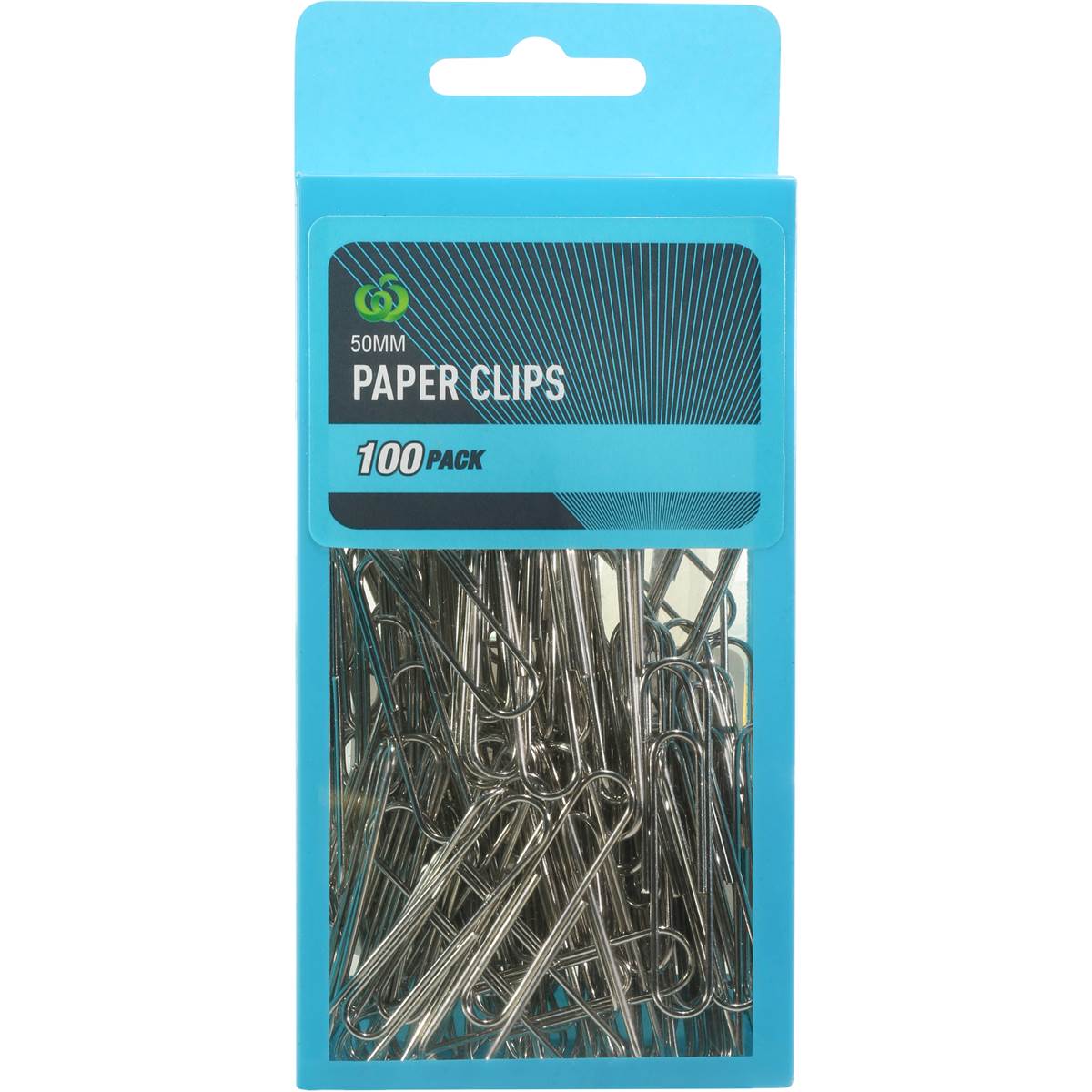 Woolworths Essentials Paper Clips Silver 50mm 100 Pack | Woolworths