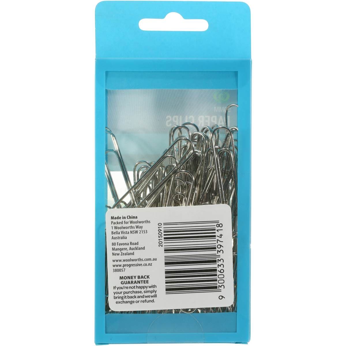 Woolworths Essentials Paper Clips Silver 50mm 100 Pack Woolworths