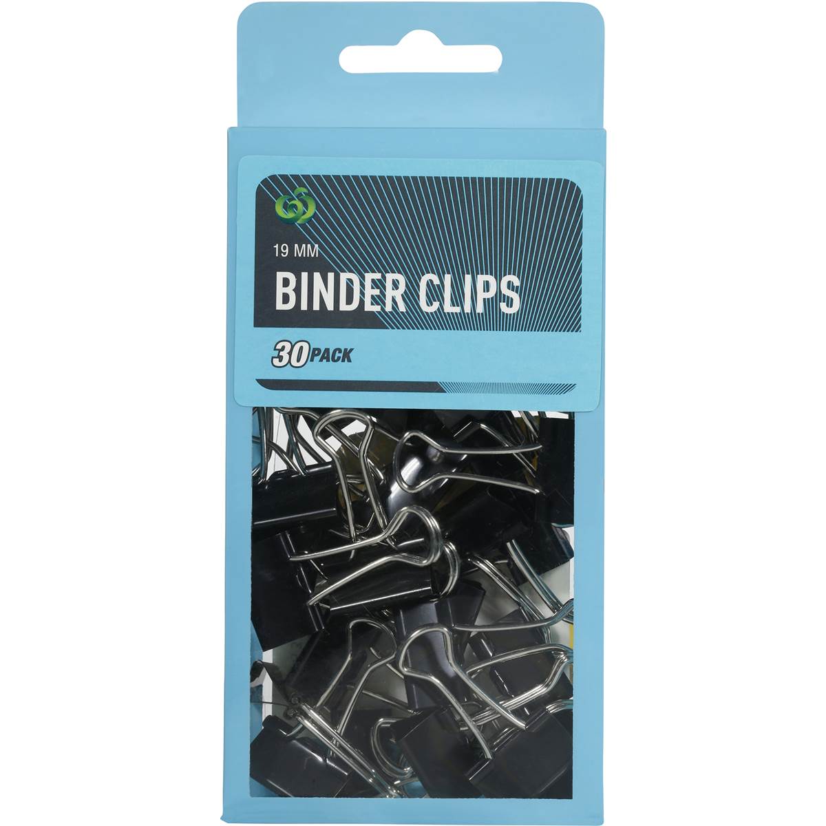 Woolworths Binder Clips Black 19mm 30 Pack Woolworths
