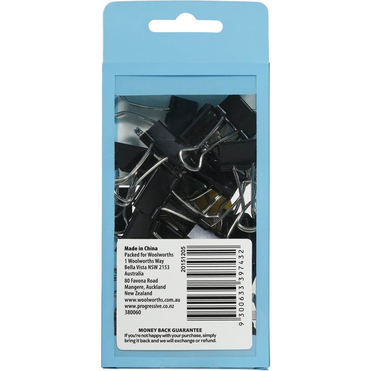 Woolworths Binder Clips Black 19mm 30 Pack Woolworths