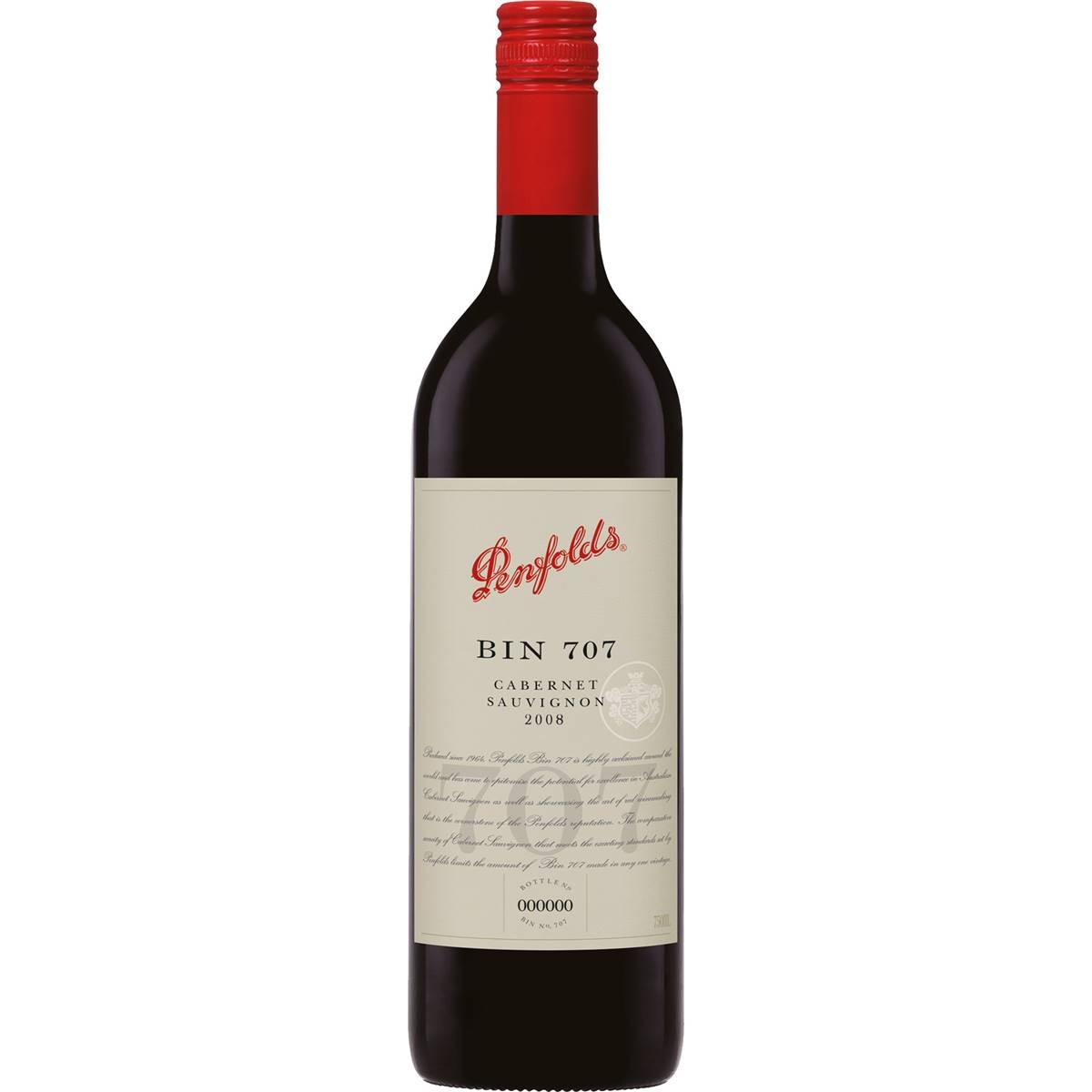 Penfolds Cabernet Sauvignon Bin 707 Cabernet Sauv 2008