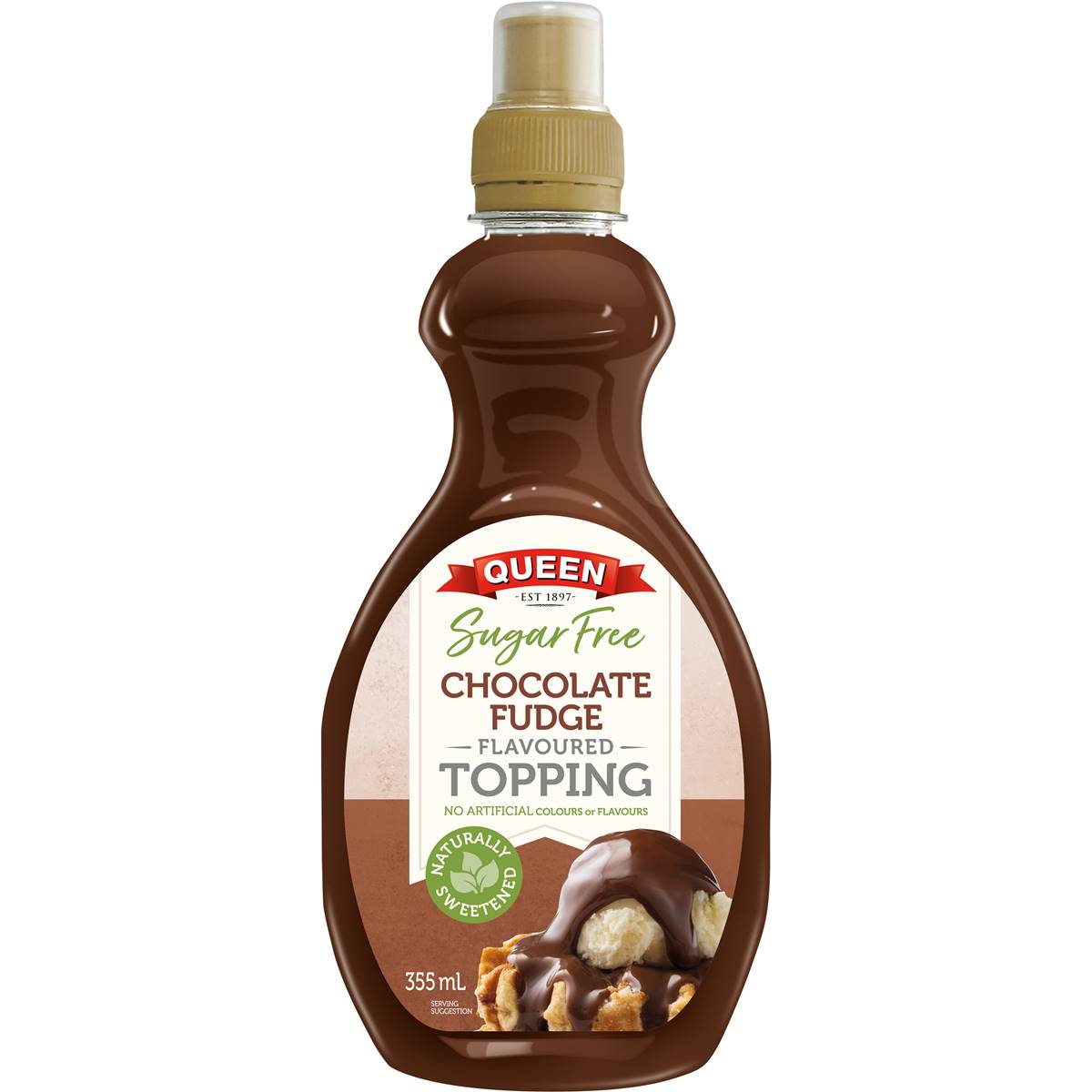 Queen Sugar Free Chocolate Fudge Topping 355ml Woolworths