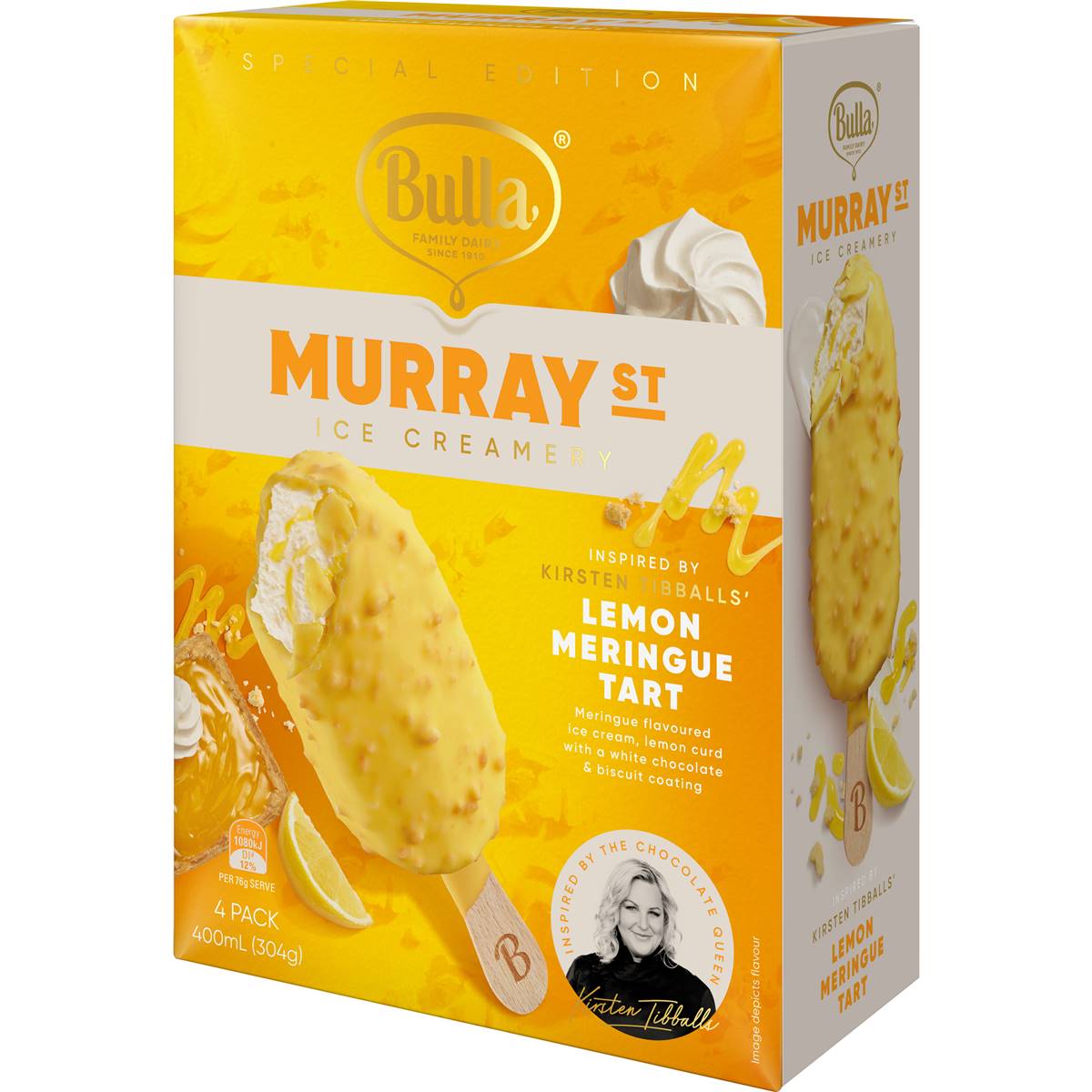 Bulla Murray St Lemon Meringue Tart Ice Creams