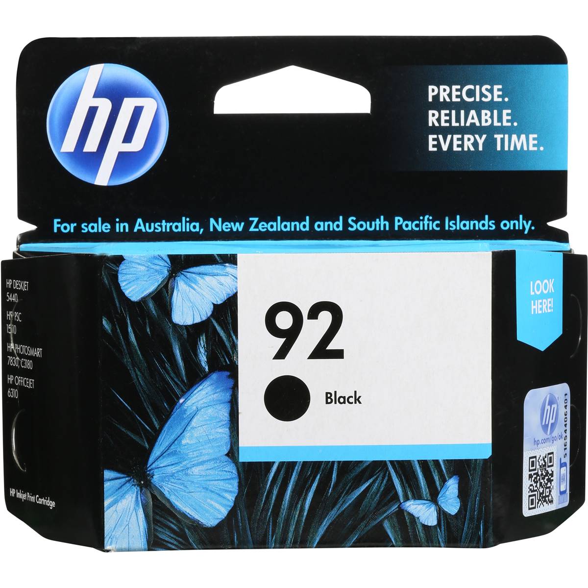 Hp Printer Ink 92 Black Inkjet Each Woolworths